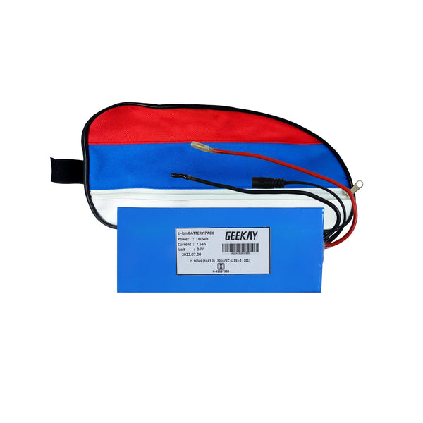 24V Li-ion Battery for Geekay PMDC Side Motor Kit - Fabonation